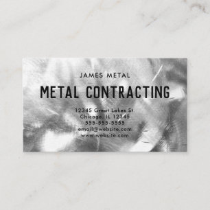 Foto aus gebürstetem Metall Visitenkarte