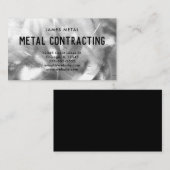 Foto aus gebürstetem Metall Visitenkarte (Vorne/Hinten)