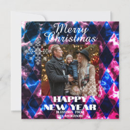 Foto aus Hartglas Multicolors Feiertagskarte