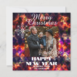 Foto aus Hartglas Multicolors Feiertagskarte