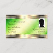 Foto aus hellgrünem Marmor Visitenkarte (Rückseite)