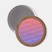 Foto aus Holz Magnet (Vorderseite/Rückseite)