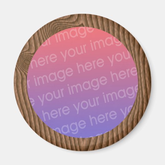 Foto aus Holz Magnet (Vorne)