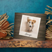Foto aus Holz rustikal Personalisiert Plaque Fotoplatte (Seite)