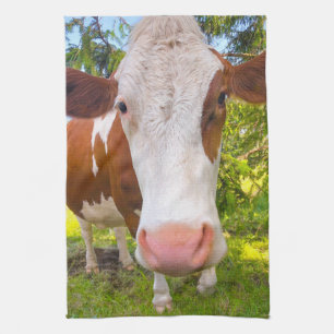 Foto aus Rinderportrait Geschirrtuch