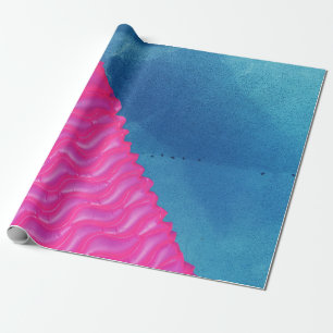 Foto aus rosa aufblasbarem Spielzeug Geschenkpapier