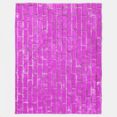 Foto aus rosa Ziegeln Fleecedecke (Vorderseite)