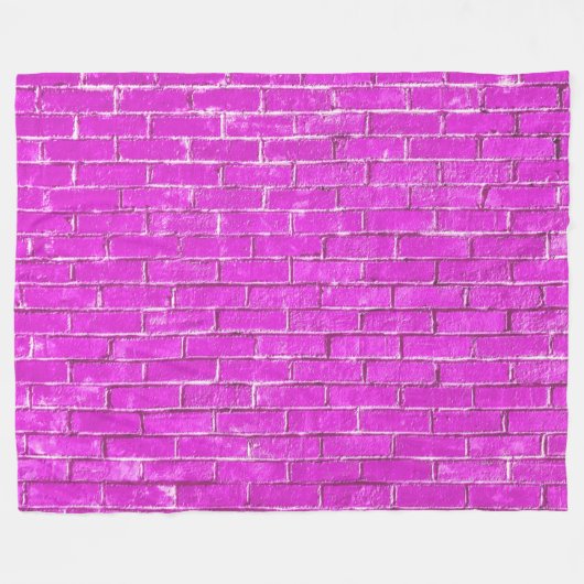 Foto aus rosa Ziegeln Fleecedecke (Vorderseite (Horizontal))