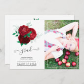 Foto aus Rot und Grün-Abschluss Ankündigung (Vorne/Hinten)