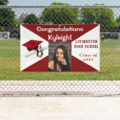 Foto aus Rotwein und Weißem Vinyl-Abschluss Banner (Insitu)