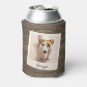Foto aus rustikalem Holz Personalisiert Dosenkühler (Kanne Rückseite)