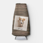 Foto aus rustikalem Holz Personalisiert Flaschenkühler (Vorderseite)
