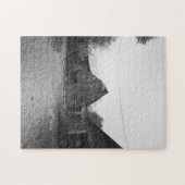 Foto aus schwarzem und weißem Stall Puzzle (Horizontal)