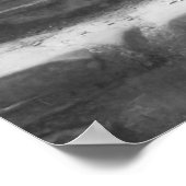 Foto aus schwarzem und weißem Stein Poster (Ecke)