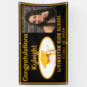 Foto aus schwarzem Vinyl-Abschluss Banner (Vertikal)