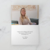 Foto aus süßem Lämmchen Rosengrün Dankeskarte (Innenseite)