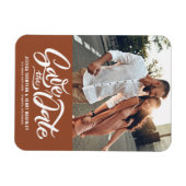 Foto aus Terracotta Save the Date Magnet (Horizontal)