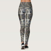 Foto aus Treibholz Marmorküste Leggings (Rückseite)