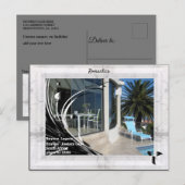 Foto aus weißem Marmor Postkarte (Vorne/Hinten)