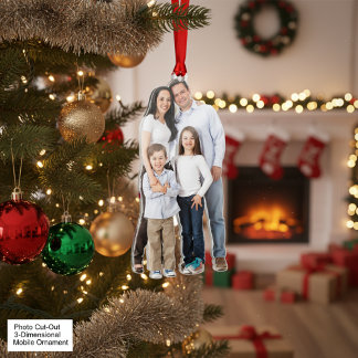 Foto-Ausschnitt 3-dimensionaler Mobile Ornament Fotoskulptur Ornament