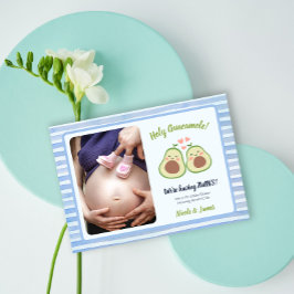 Foto Avocado Gender Neutral Twins Baby Dusche Einladung