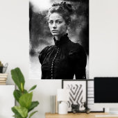 Foto B&W in der Schule aus dem 19. Jahrhundert Poster (Heimbüro)