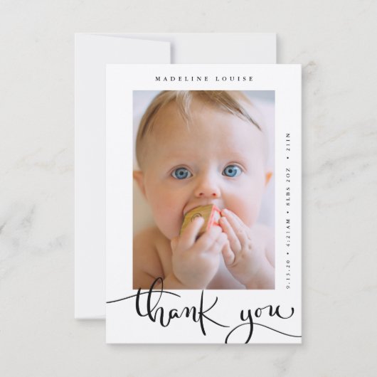 FOTO BABY ANKÜNDIGUNG DANKEN (Vorderseite)