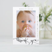 FOTO BABY ANKÜNDIGUNG DANKEN (Stehend Vorderseite)