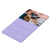 Foto Baby Ankündigung Fällig im Kalender 2023 Magnet (Linke Seite)