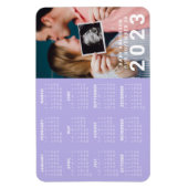 Foto Baby Ankündigung Fällig im Kalender 2023 Magnet (Vertikal)
