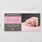 FOTO BABY ANKÜNDIGUNG: Happy Fees 1L Ankündigung (Vorderseite)