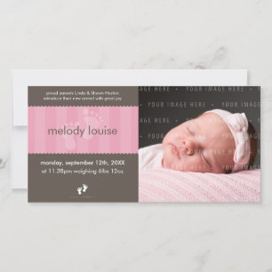 FOTO BABY ANKÜNDIGUNG: Happy Fees 1L Ankündigung