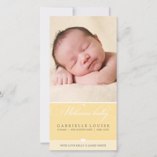 FOTO BABY ANKÜNDIGUNG: hübscher Typ 2 Ankündigung (Vorderseite)