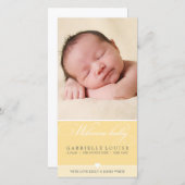 FOTO BABY ANKÜNDIGUNG: hübscher Typ 2 Ankündigung (Vorne/Hinten)