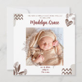 FOTO BABY ANKÜNDIGUNG - ZOLLBAR (Vorderseite)