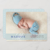 FOTO BABY ANNOCEMENT Initial Overlay Ankündigung (Vorne/Hinten)