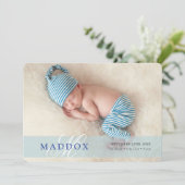 FOTO BABY ANNOCEMENT Initial Overlay Ankündigung (Stehend Vorderseite)