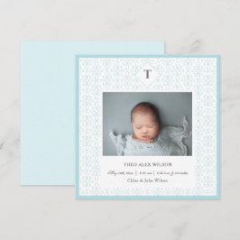 Foto Baby Boy Name Geburtsankündigung Ankündigung