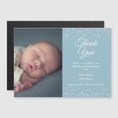 Foto Baby Boy Vielen Dank für die Geburtserklärung Magnetkarte (Vorne/Hinten)