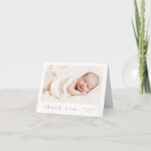 Foto Baby Dankeskarte (Vorderseite)