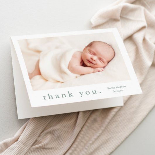 Foto Baby Dankeskarte
