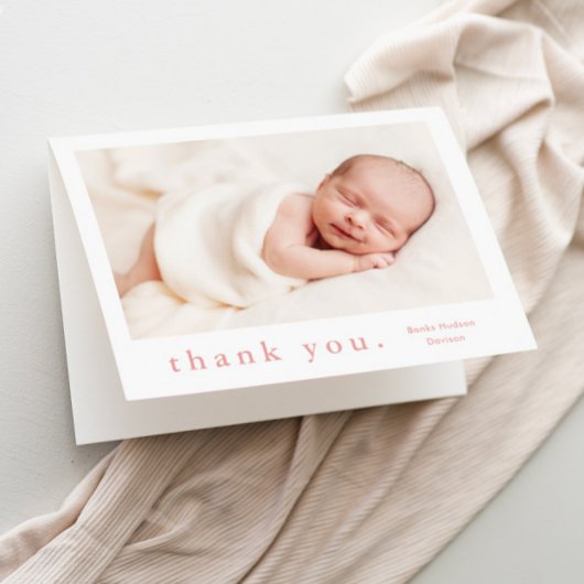 Foto Baby Dankeskarte