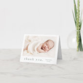 Foto Baby Dankeskarte (Vorderseite)