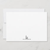 Foto Baby Dusche Einladung (Rückseite)