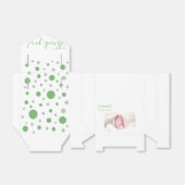 Foto Baby Dusche Party Grüne Kreise Geschenkschachtel (Ungefaltet)