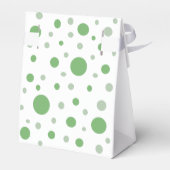 Foto Baby Dusche Party Grüne Kreise Geschenkschachtel (Rückseite)