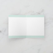 FOTO BABY elegante extravagante Kalligraphie hübsc Dankeskarte (Innenseite)