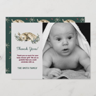 Foto Baby Es ist kalt draußen Winter Baby Dusche Dankeskarte