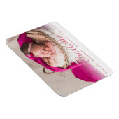 Foto Baby Girl Geburtshinweis Magnet (Rechte Seite)