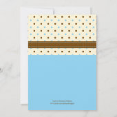 Foto-Baby-Jungen-Geburts-Mitteilung Einladung (Rückseite)